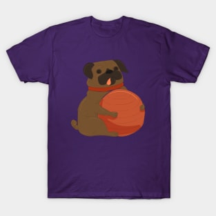 Pug Playing T-Shirt